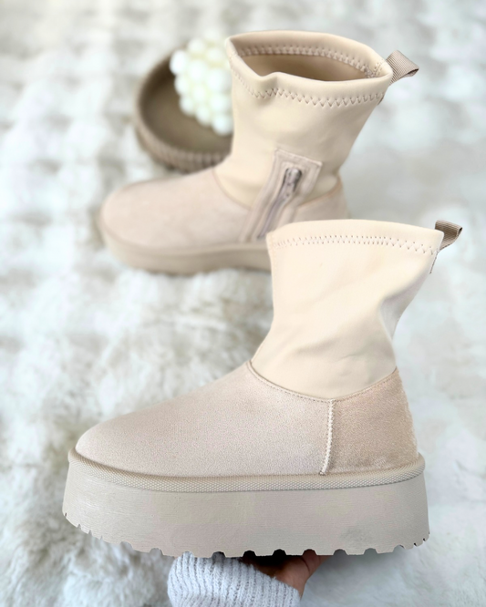 Bottines beiges